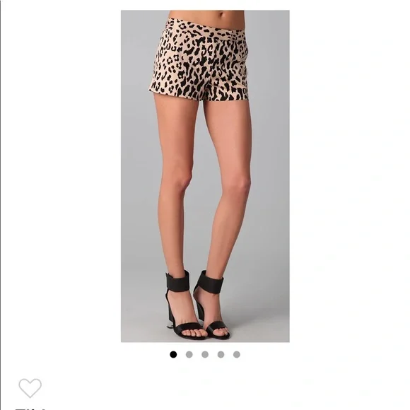 Tibi Cheetah Print Shorts 4 NWOT